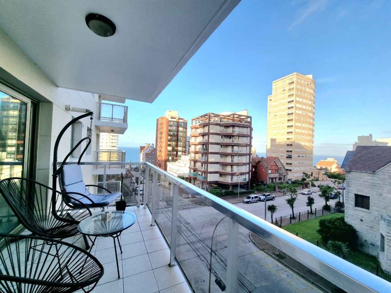SE VENDE DEPARTAMENTO 2 AMBIENTES CON COCHERA, AMENITIES Y VISTA PARCIAL AL MAR EN ZONA STELLA MARIS