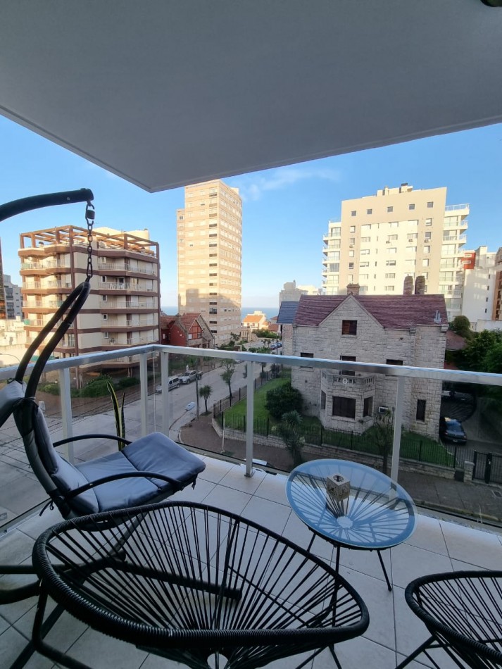 SE VENDE DEPARTAMENTO 2 AMBIENTES CON COCHERA, AMENITIES Y VISTA PARCIAL AL MAR EN ZONA STELLA MARIS